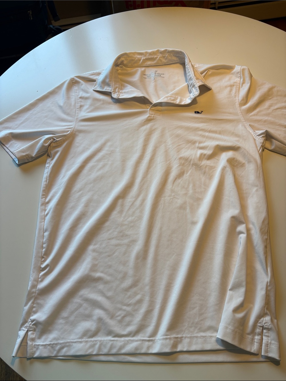 Vineyard Vines White Short-Sleeve Performance Polo